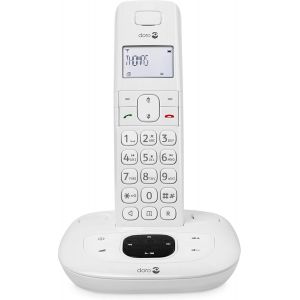 Comfort 1015 Single Téléphone sans Fil DECT pour Seniors avec Répondeur et Fonction Mains-Libres (Blanc).[U9] - Neuf