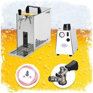 Ensemble complet - Tireuse a biere - PYGMY 25 machine a biere, pompe a biere 1 ligne, 35 litres/h, Green Line, KEG: Type M - Neuf