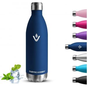 Gourde Isotherme, Gourde 1l, Sans Bpa, Gourde Sport, Froid & Chaud, Gourde Inox, Anti Fuite, Bouteille Isotherme, Acier Inoxydable 18/8, Gourde Metal, Bouteille D'eau Pour Voyage, Randonn&eacute;e, Aptitude - Neuf