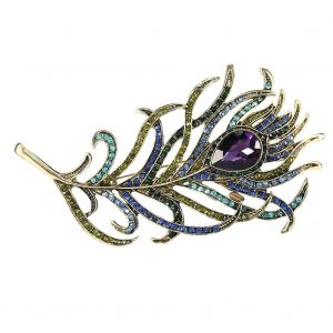 1pc Mode Femmes Broche Alliage Broche Bijoux Avec D&eacute;coration Strass - Neuf