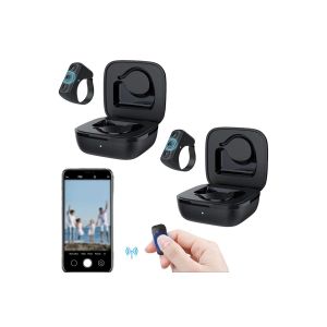 Bague de t&eacute;l&eacute;commande Bluetooth pour tourner les pages et prendre des photos - Lot de 2 - Neuf