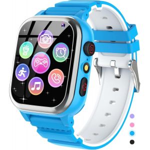Montre Enfant 26 Jeux, Téléphone, Podomètre, Calories Sos Montre Connectée Garcon Garçons Filles Caméra Hd, Lecteur De Musique, Vidéo, 3 À 12 Ans Noël Cadeaux D'anniversaire - Neuf