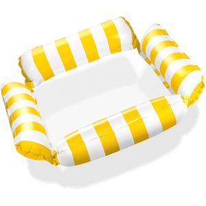 Matelas Gonflable Pour Piscine, Hamac À Eau Avec Filet, Matelas Gonflable À Eau Avec 4 Chambres À Air, Fauteuil De Fête De Piscine, Hamac Pour Jouets Aquatiques, Accessoires De Piscine Pour - Neuf