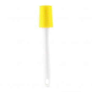 Hjlian Brosse De Nettoyage Pour Biberons, Pour Biberons D'allaitement, Biberons D'eau, Brosse A Long Manche (Jaune) - Neuf