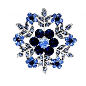 Broche Vintage &Agrave; Strass Et Fleurs Pour Femme - Neuf