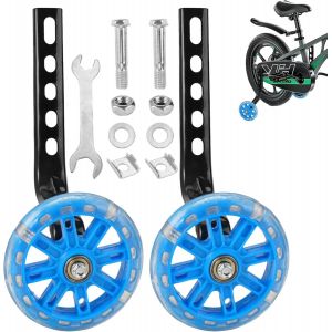 Kal-Roues Stabilisatrices Universelles Pour Enfant, Kit Stabilisateur De Vélo Réglable, Compatible Avec Vélo À Vitesse Unique De 12, 14, 16, 18, 20"", Bleu - Neuf