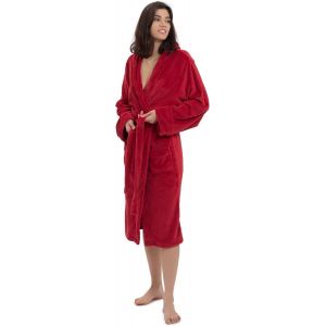 Peignoir Pour Homme Et Femme,Avec Capuche Et Poches Plaquées,Polaire Corail Extra Douce,Absorbant Et À Séchage Rapide,Facile À Câliner - Neuf