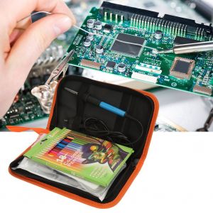 Kit de fer a souder electrique 71 pieces 60 W, stylo a bois, outil de pyrogravure (prise britannique 220 V) - Neuf