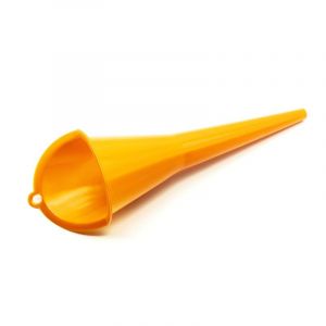 Lot De 3 Entonnoirs Multifonctions Orange De 29 Cm Pour Essence, Huile, Eau, Lubrifiant, Voitures, Camions, Motos - Neuf