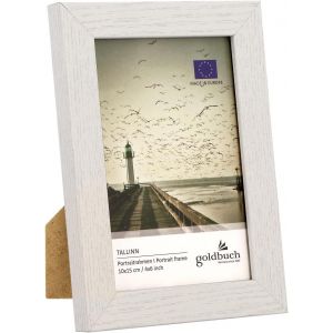 FCHHK-goldbuch Cadre Photo Tallinn en Bois - pour Photo au Format 10 x 15 cm - Cadre Photo avec Support et Support Mural - Cadre Unique en MDF, Cadre Photo, Blanc, env. 13 x 18 x 1,5 cm - Neuf