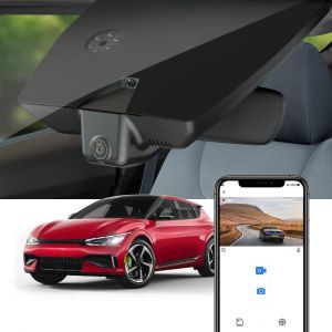 KPLE-Dashcam Compatible Avec Kia Ev6 2022-2025 Gt Gt-Line Light Wind,Caméra De Voiture 4K Oem Wifi Vidéo 2160P,G-Senseur,Vision Nocturne,Enregistrement En Boucle,Plug & Play,Carte 64 Go - Neuf