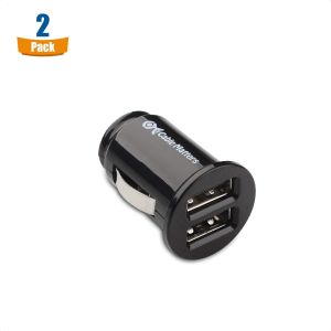 TIANYI-Paquet de 2 Chargeur Allume Cigare USB Rapide Double USB 4.8A 24W encastrable, Chargeur Voiture Allume Cigare Compact Mini pour Smartphones et tablettes - Neuf