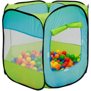 KAL-Tente De Jardin À Boules 100X100X72Cm Jouet Pour Jeunes Enfants Bleu - Neuf