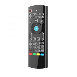 2.4GHz sans fil MX3 Air Mouse Mini clavier voix rétro-éclairé télécommande IR apprentissage télécommande pour PC Android TV Box-standard backlight - Neuf