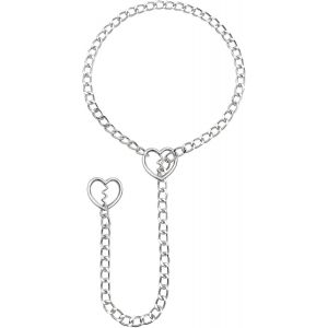 Kal-Collier En Y Femme Lariat Collier Gothique Punk Emo Y2k Choker Réglable O-Ring Collier Accessoire Pour Robe T-Shirt - Neuf