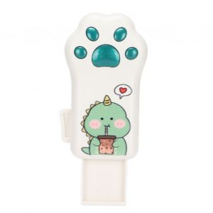 Cle USB 2.0 verte en forme de patte de chat, motif dinosaure, pour le stockage d'informations, la transmission de donnees sur PC et voiture, 64 Go - Neuf