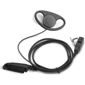 Oreillette D-Style Casque Écouteur pour Motorola Radio GP320 GP328 GP340 GP380 GP680 HT750 HT1250 HT1550 PR860 MTX850LS MTX8250LS PRO9150 Talkie Walkie avec Mic PTT - Neuf