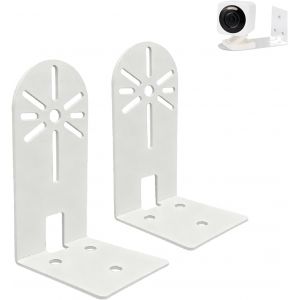 KALANKA-2 Pack Support Murale pour Cam&eacute;ra de Surveillance, Fixation Adh&eacute;sive sans Percer en Aluminium Solide, Compatible avec Mini Pan Tilt, Indoor Cam E220, Support Camera Exterieur - Neuf