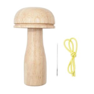 Outil En Bois Avec Poignée Solide Et Courbure Progressive Pour Coudre Des Fils,Des Chaussettes,Des Pulls - Neuf