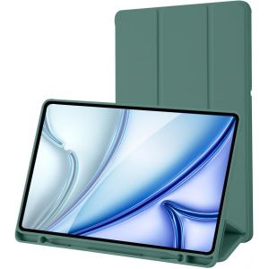 Coque Compatible Avec Samsung Galaxy Tab S6 Lite 10,4 Pouces 2024/2022/2020 Sm-P620N/P625N/P610/P613/P615/P619 Avec Porte-Stylet, &Eacute;tui Housse De Protection, Veille/R&eacute;veil Automatique (Vert Pin) - Neuf