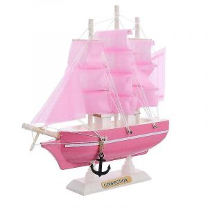 Maquette De Voilier En Bois - D&eacute;coration D'int&eacute;rieur Pour Chambre, Salon, Bureau - Artisanat &Eacute;cologique - Neuf