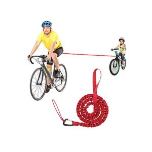 Corde De Remorquage De Vélo Parent-Enfant Rouge, Ceinture Élastique De Cyclisme Vtt Pour Monter Les Pentes - Neuf