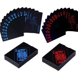 ChenQuanSarl-Jeu De Carte 54 Betoy 2Pcs Jeu De Cartes De Poker Imperméable Plastique Outil De Tours De Magie Classique Pour La Fête Et Le Jeu - Neuf