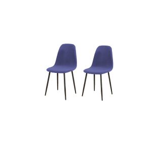 Lot de 2 housses de chaise extensibles et imperm&eacute;ables pour chaises de salle &agrave; manger sans accoudoirs - Neuf