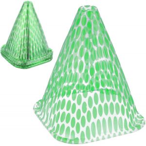 Cloches &iquest;&iquest; Salade, Lot de 10, Protection Contre Gel et limaces, 22x19x19 cm, en Plastique Pet, Vert/Transparent - Neuf