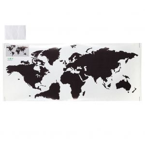 Hjlian Une Paire D'autocollants Muraux Amovibles ??Voyagez A Travers Le Monde?? En Papier, Decoration De Salon, De Maison - Neuf
