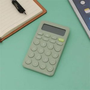 QSJ-Mini calculatrice de bureau &agrave; chiffres,gros bouton,outil de comptabilit&eacute; d'entreprise financi&egrave;re,adapt&eacute; aux &eacute;tudiants de l'&eacute;cole,fournitures de petite entreprise-Vert - Neuf