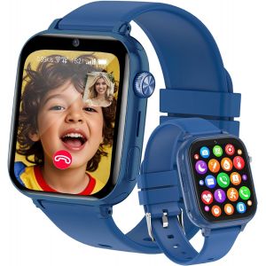 4G Montre Connect&eacute;e Enfants, Appels Vid&eacute;o, Localisation Gps, Ip68 &Eacute;tanche Montre Telephone Enfant Avec Sos, Musique, Mode &Eacute;cole, Podom&egrave;tre, Jeux, R&eacute;veil, Prendre Des Photos, 4 &Agrave; 12 Ans Cadeau - Neuf
