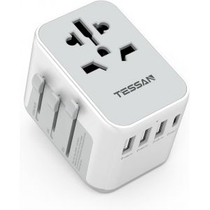 ERYI-Adaptateur Prise Universelle Avec 3 Usb Et 1 Type C, Adaptateur Universel De Voyage France Vers Anglaise Uk Irlande Usa Canada Australie Chine Japon Thaïlande - Neuf