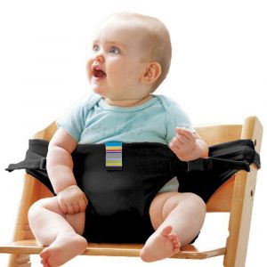 Ceinture De Sécurité Pour Chaise De Salle À Manger Pour Bébé, Ceinture Auxiliaire Noire - Neuf