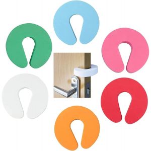 Kalanka-Bloc Porte Securite Bebe, Bloque Porte Bébé, Stop-Porte Mousse, Amortisseur Bloque Porte,6 Pcs Bloc Porte Sécurité Bébé Stop-Porte Mousse Bloc-Porte Anti Pincement, Protection Doigt Enfant Se - Neuf