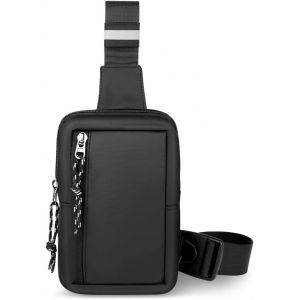 KALANKA-Sac à Bandoulière Étanche, Sac de Poitrine Homme, Sling Épaule Cross Body Bag, Imperméable Léger Sac de Poitrine Sac à Dos à Bandoulière pour Voyage Sports de Plein Air - Neuf