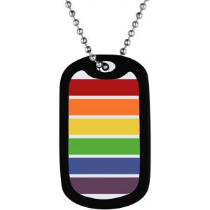 Trahoo-Collier En Pendentif Gay Pride Personnalisé En Acier Inoxydable/Plaqué Or Pour Homo/Lesbien - Neuf