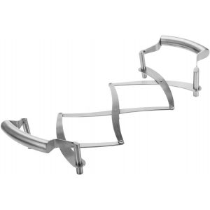 Asfasfq-Westmark Dessous De Plat Extensible, Longueur : 18 À 42 Cm, Acier Inoxydable, Flexi, Couleur : Argenté, 16412260 - Neuf
