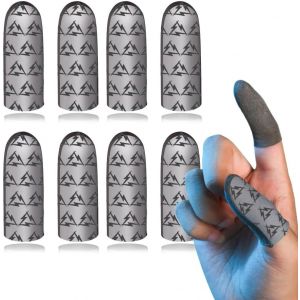 Lot De 8 Mobile Game Finger Sleeves, Gants De Jeu Haute Sensibilit&eacute; Pour Le Pouce Et Les Doigts, Finger Sleeve, Anti-Transpiration Respirant, Pour Tous Les Jeux Et Appareils Mobiles[Z273] - Neuf