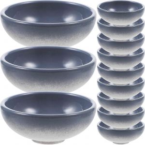 12 pcs maison de poup&eacute;es bols ronds mini bols bols miniatures bols r&eacute;alistes petits bols - Neuf