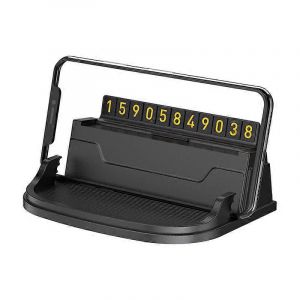 Support De Téléphone Portable De Voiture,Plaque D'immatriculation De Parking,Plaque D'immatriculation Mobile,Commande Centrale De Voiture,Tableau De Bord,Support De Téléphone Portable,Tapis Antidérapa - Neuf