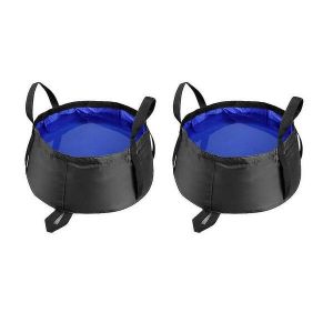 Lot De 2 Lavabos Pliables ¿ Récipients À Eau Pliables Et Durables Pour Le Camping, Les Activités De Plein Air Et La Maison ¿ Capacité De 8,5 L - Neuf