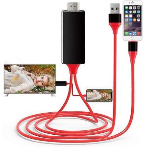 Adaptateur de c&acirc;ble Lightning vers Hdmi avec port de charge - Neuf