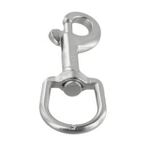 1pc 316 Acier Inoxydable Pivotant Oeil Boulon Ressort Mousqueton Marine Plongée D Anneau Mousquetons Avec Pivotant Pour La Plongée Sous-Marine Laisse Pour Animaux De Compagnie - Type 100mm - Neuf