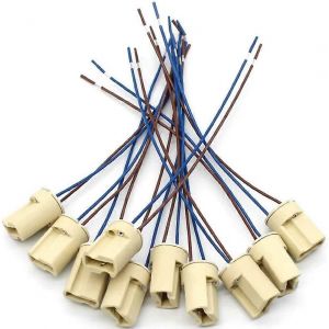10 pièces G9 dures de lampe fil de téflon,lampes halogènes douille de connecteur en céramique,Douille de lampe G9 250V G9 S - Neuf