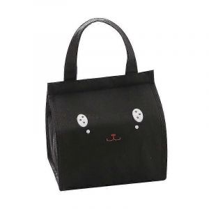 Bo&icirc;te de rangement de pique-de pique-isol&eacute;e cool imperm&eacute;able &agrave; l'eau de dessin anim&eacute;,pochette fourre-tout de transport (1pcs,noir) - Neuf