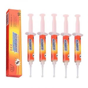 Lot de 5 appats anti-cafards en gel, insecticide pour interieur de salon - Neuf