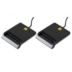 Lecteur de carte intelligent USB,opération stable,simplicité d'image pour DNIE iko CAC IC ID epiCard ClhbConnector Windows-2 PCS- - Neuf