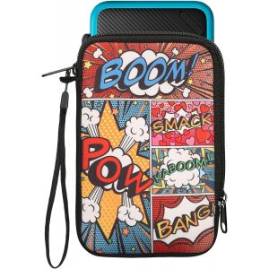 Kal-Housse Compatible Avec Nintendo 3ds Xl - Sacoche De Protection Pour Console De Jeux Vidéos En Néoprène - Pop Art Multicolore - Neuf