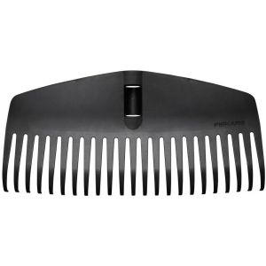 KALANKA-Tête de balai à gazon, 23 dents, Compatible avec Solid Manche, Largeur : 42 cm, Dents en plastique, Noir, M, Solid, 1063089 - Neuf